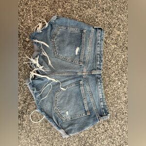 Denim Blue Women's Distressed Shorts